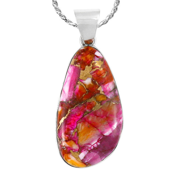 Plum Spiny Pendant Sterling Silver P3102-LG-C92