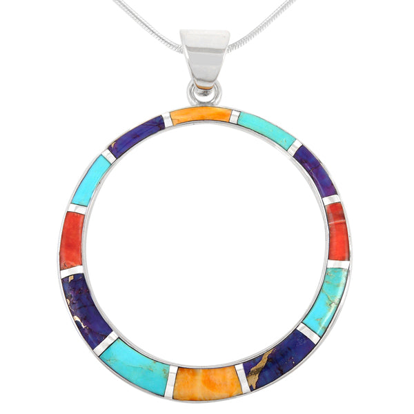 Sterling Silver Pendant Multicolor P3124-C00