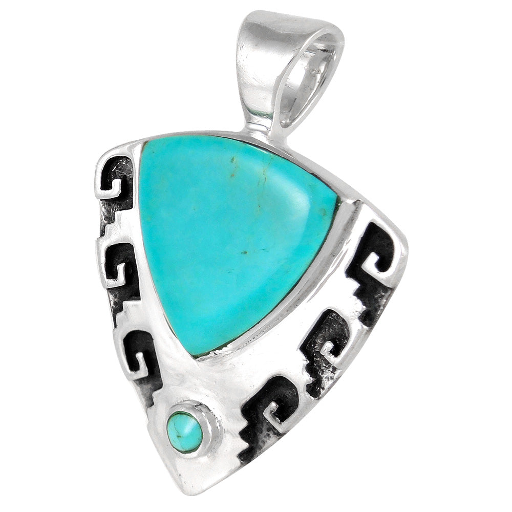 Sterling Silver Pendant Turquoise P3263-C75