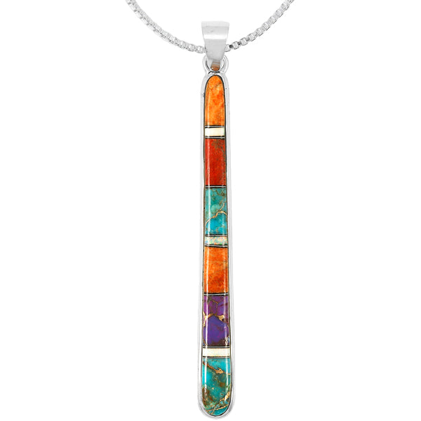 Multicolor Pendant Sterling Silver P3324-C00