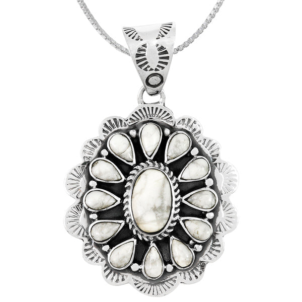 Howlite Pendant Sterling Silver P3329-C103