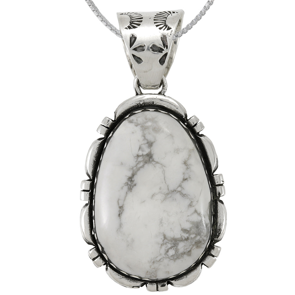 Howlite Pendant Sterling Silver P3336-C103