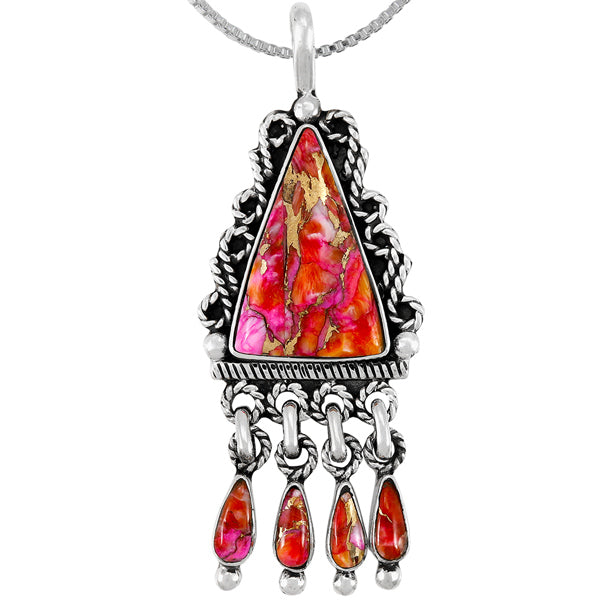 Plum Spiny Pendant Sterling Silver P3351-C92