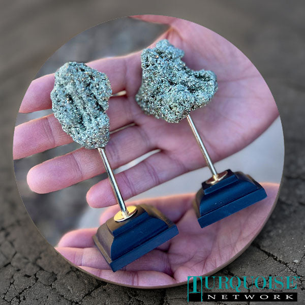 Pyrite Geode/Crystal on Stand Z9001-C217