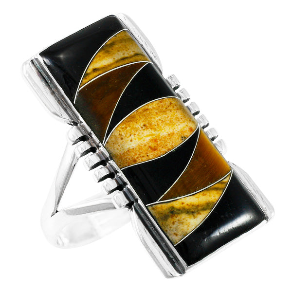 Tiger Eye Ring Sterling Silver R2017-C33
