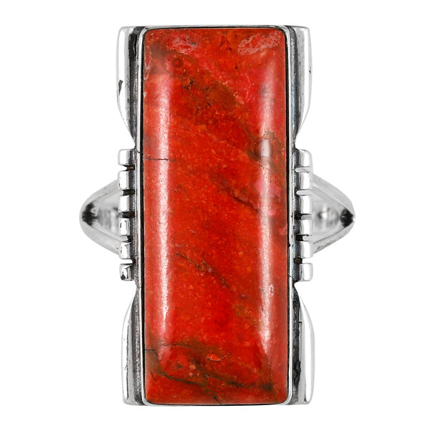 Coral Ring Sterling Silver R2017-C74