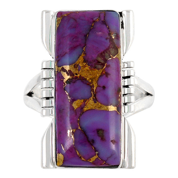 Purple Turquoise Ring Sterling Silver R2017-C77