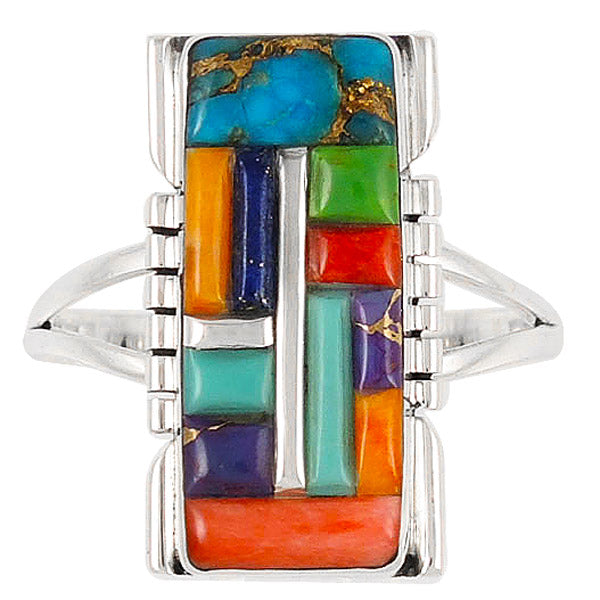 Multicolor Ring Sterling Silver R2017-C51