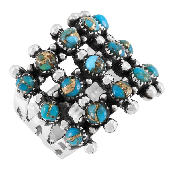 Matrix Turquoise Ring Sterling Silver R2022-C84