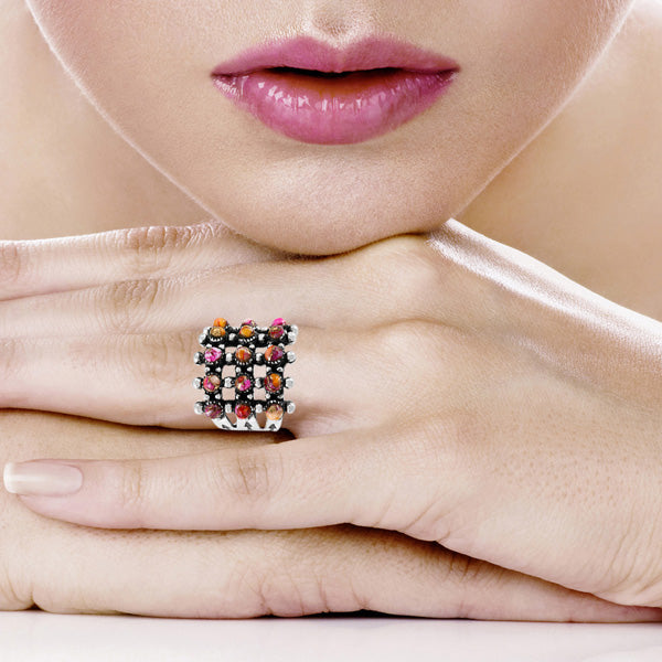 Plum Spiny Ring Sterling Silver R2022-C92