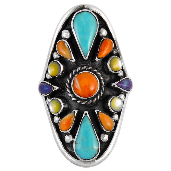 Multicolor Ring Sterling Silver R2034-C71
