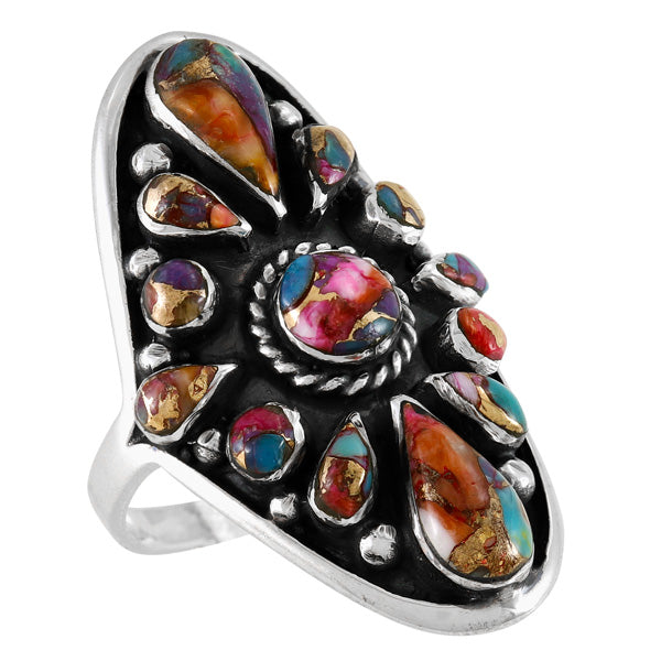 Plum Spiny Ring Sterling Silver R2034-C91