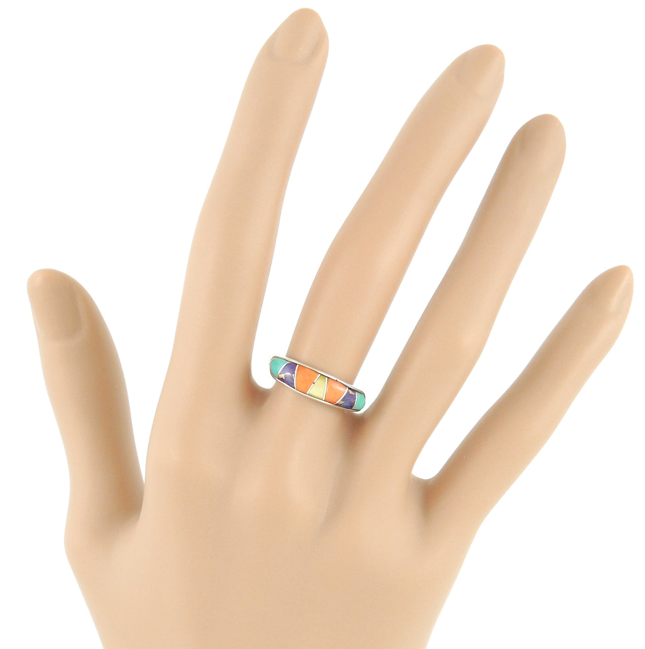 Sterling Silver Stackable Ring Multicolor R2052-C00
