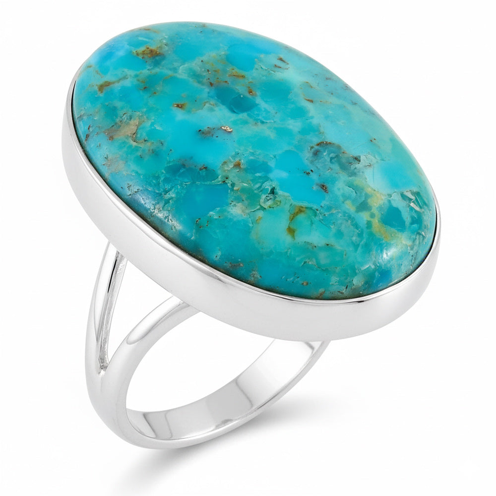 Turquoise Ring Sterling Silver R2260-C75