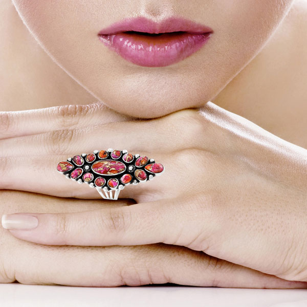 Plum Spiny Ring Sterling Silver R2283-C92