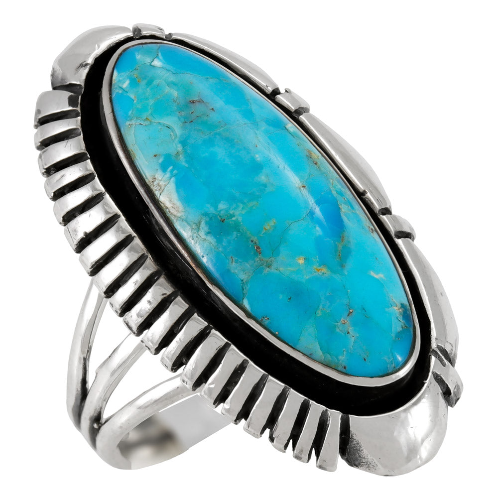 Turquoise Ring Sterling Silver R2380-C75