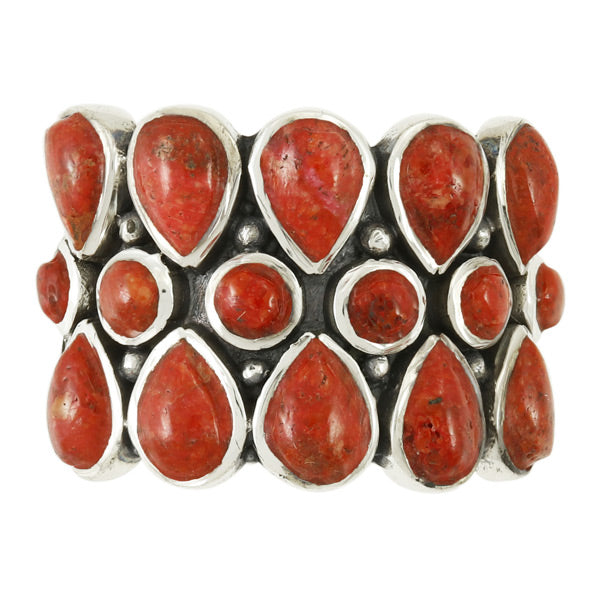Coral Ring Sterling Silver R2415-C74