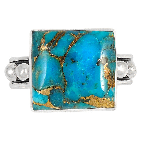 Matrix Turquoise Ring Sterling Silver R2425-C84