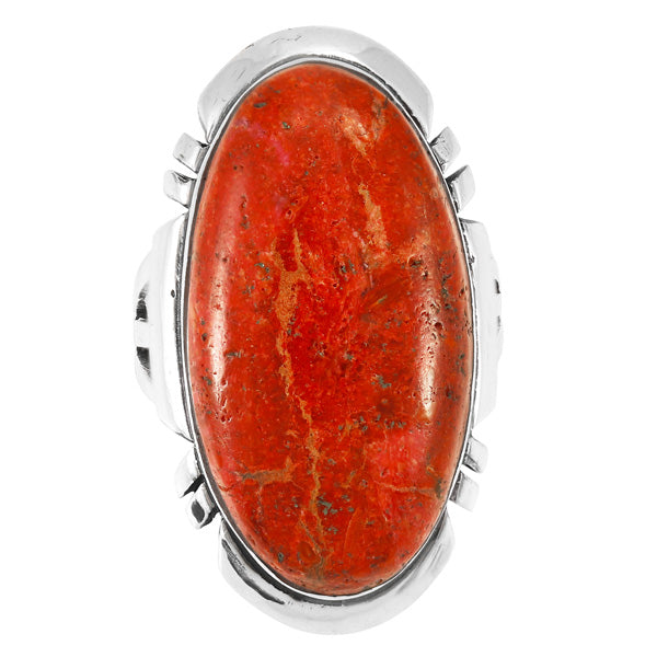 Coral Ring Sterling Silver R2429-C74