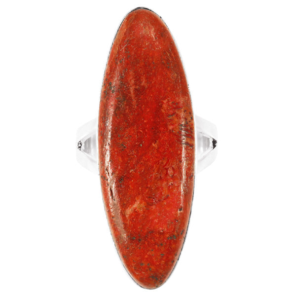 Coral Ring Sterling Silver R2440-C74