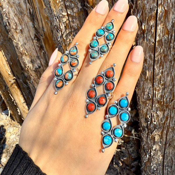 Turquoise Ring Sterling Silver R2519-C75