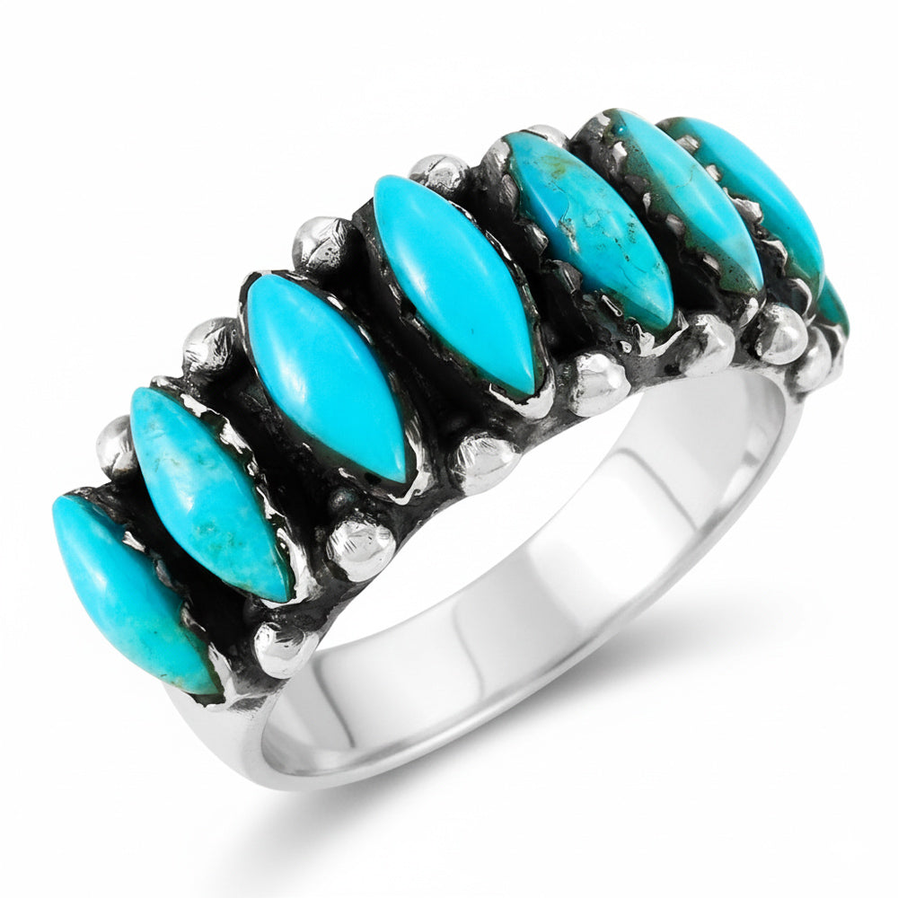 Turquoise Ring Sterling Silver R2528-C75