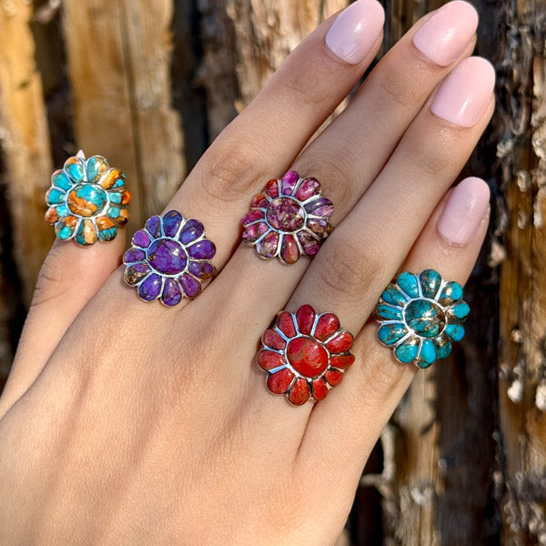 Coral Ring Sterling Silver R2554-C74