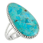 Turquoise Ring Sterling Silver R2571-SM-C75