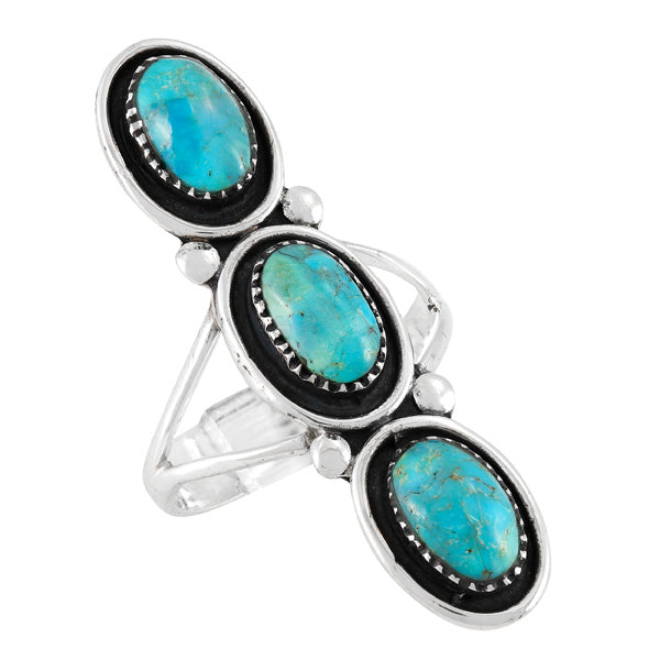 Turquoise Ring Sterling Silver R2574-C75