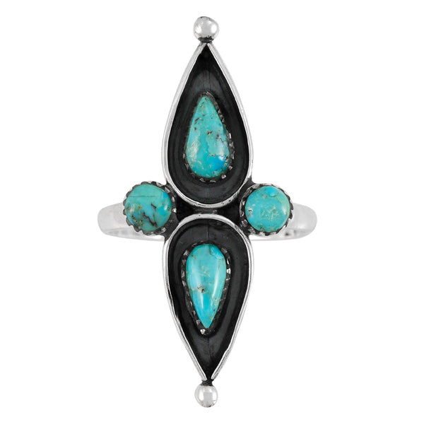 Turquoise Ring Sterling Silver R2575-LG-C75