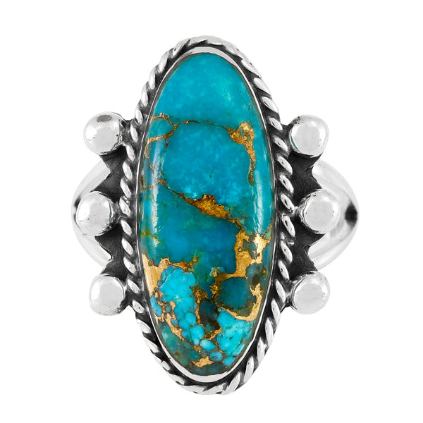 Matrix Turquoise Ring Sterling Silver R2577-SM-C84