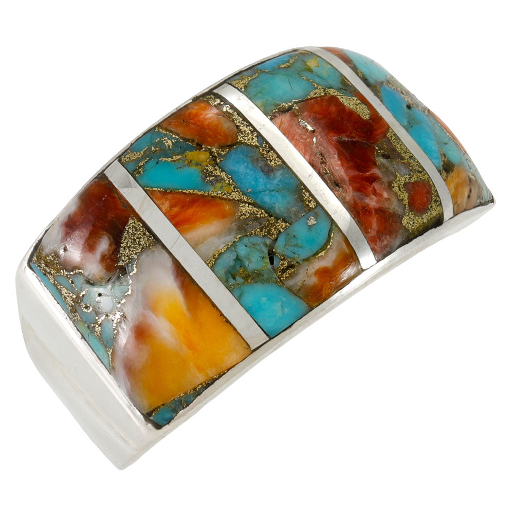 Spiny Turquoise Ring Sterling Silver R2587-C89