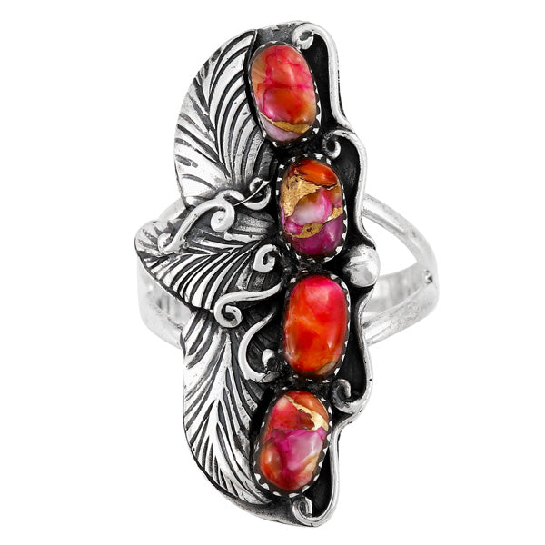 Plum Spiny Ring Sterling Silver R2591-SM-C92