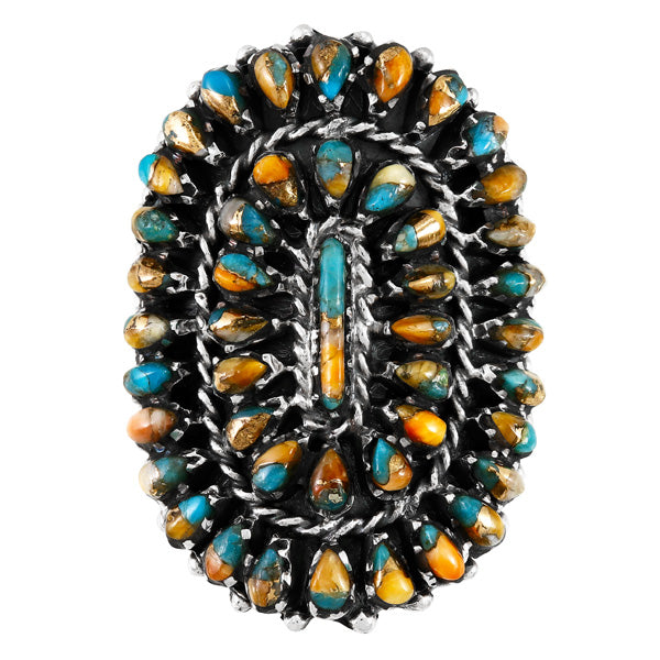 Spiny Turquoise Ring Sterling Silver R2606-C89