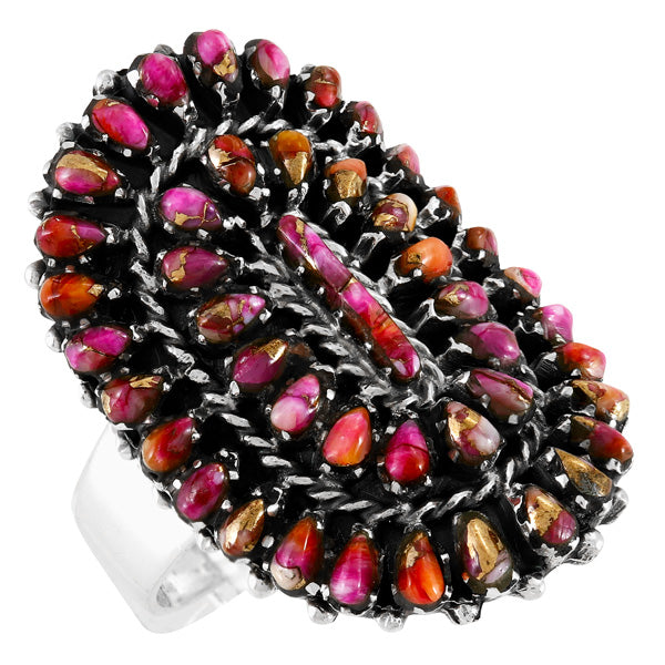 Plum Spiny Ring Sterling Silver R2606-C92