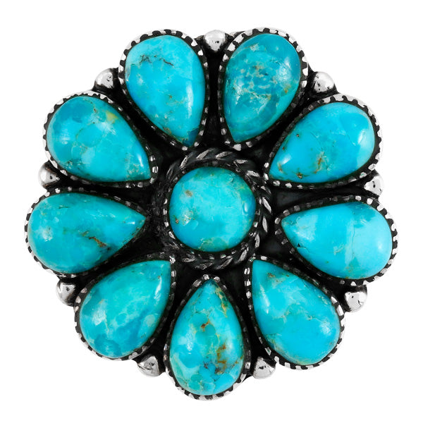 Turquoise Ring Sterling Silver R2612-C75