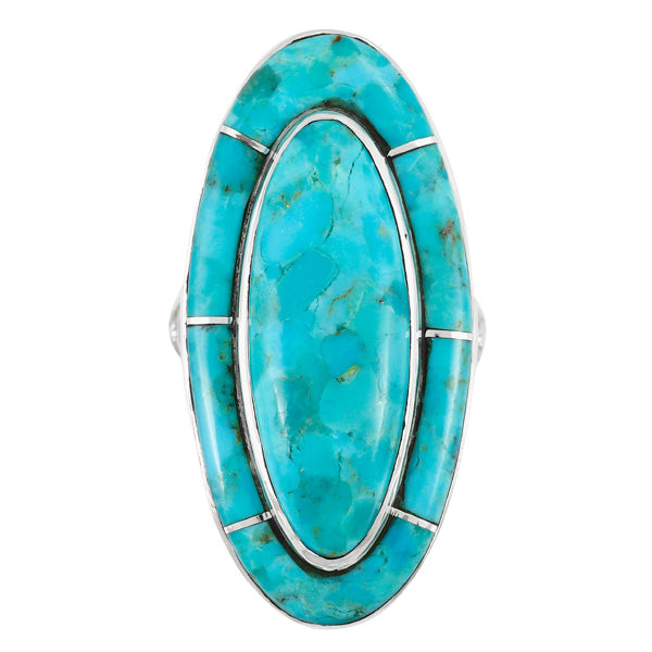 Turquoise Ring Sterling Silver R2618-C75