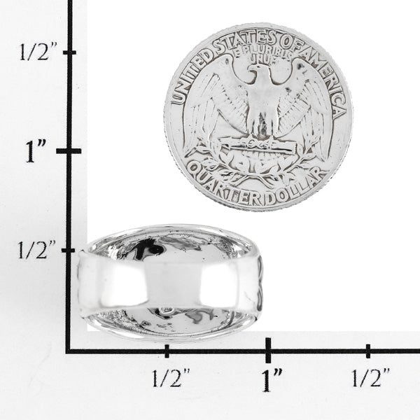 Men's Turquoise Ring Sterling Silver R2636-C75 (Sizes 9-14)