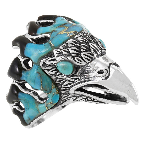 Eagle fashion turquoise ring