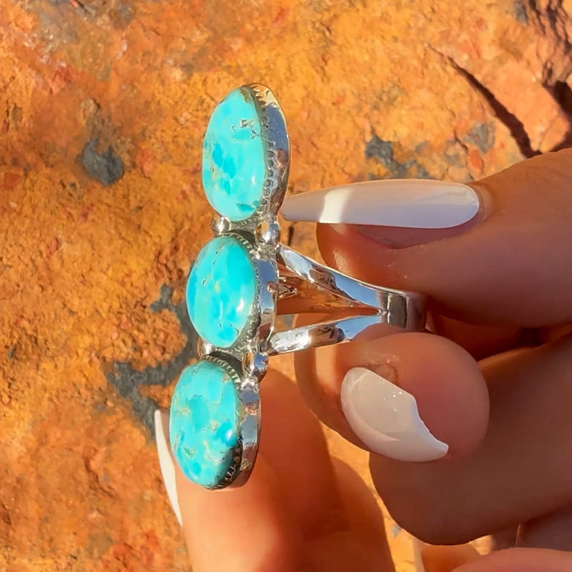 Turquoise Ring Sterling Silver R2665-C75