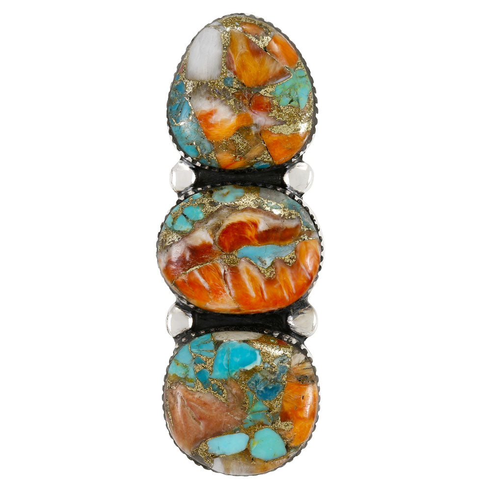 Spiny Turquoise Ring Sterling Silver R2665-C89
