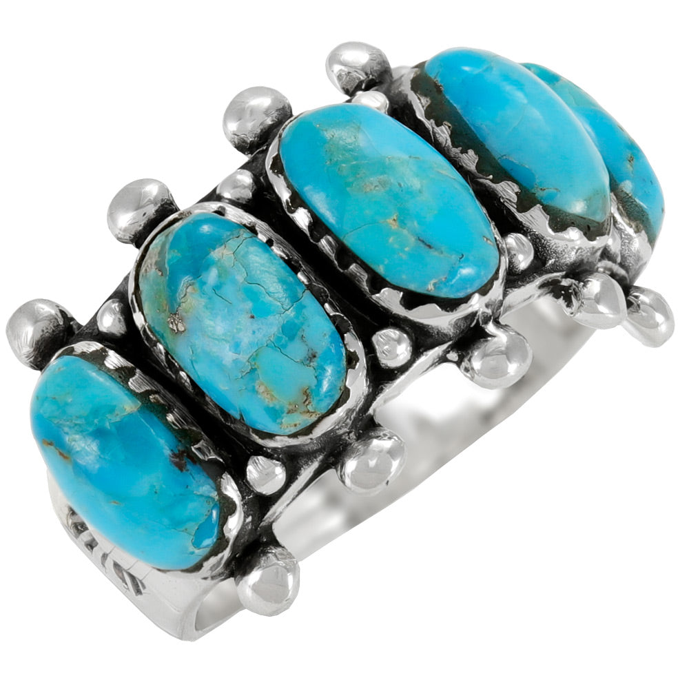 Turquoise Ring Sterling Silver R2672-C75