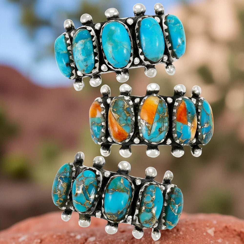Matrix Turquoise Ring Sterling Silver R2672-C84