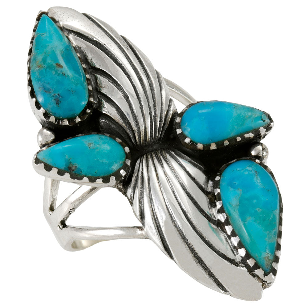 Turquoise Ring Sterling Silver R2674-C75