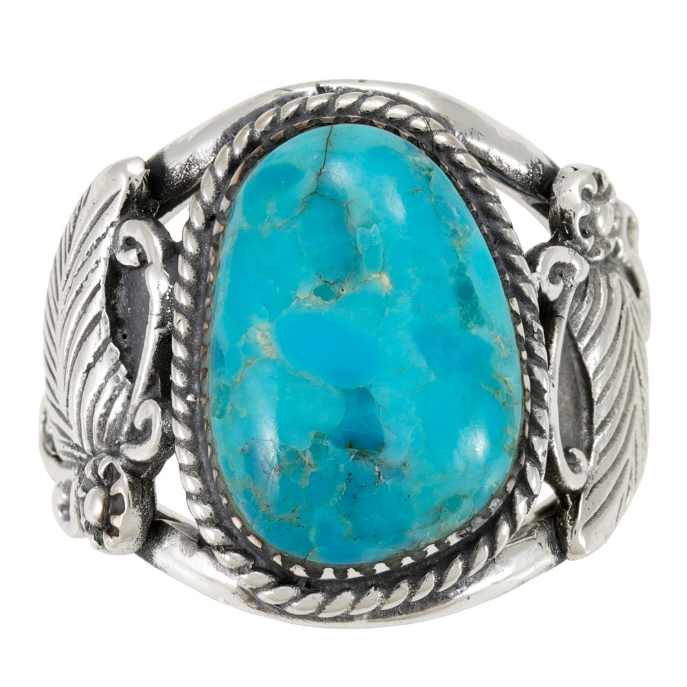 Turquoise Ring Sterling Silver R2677-C75