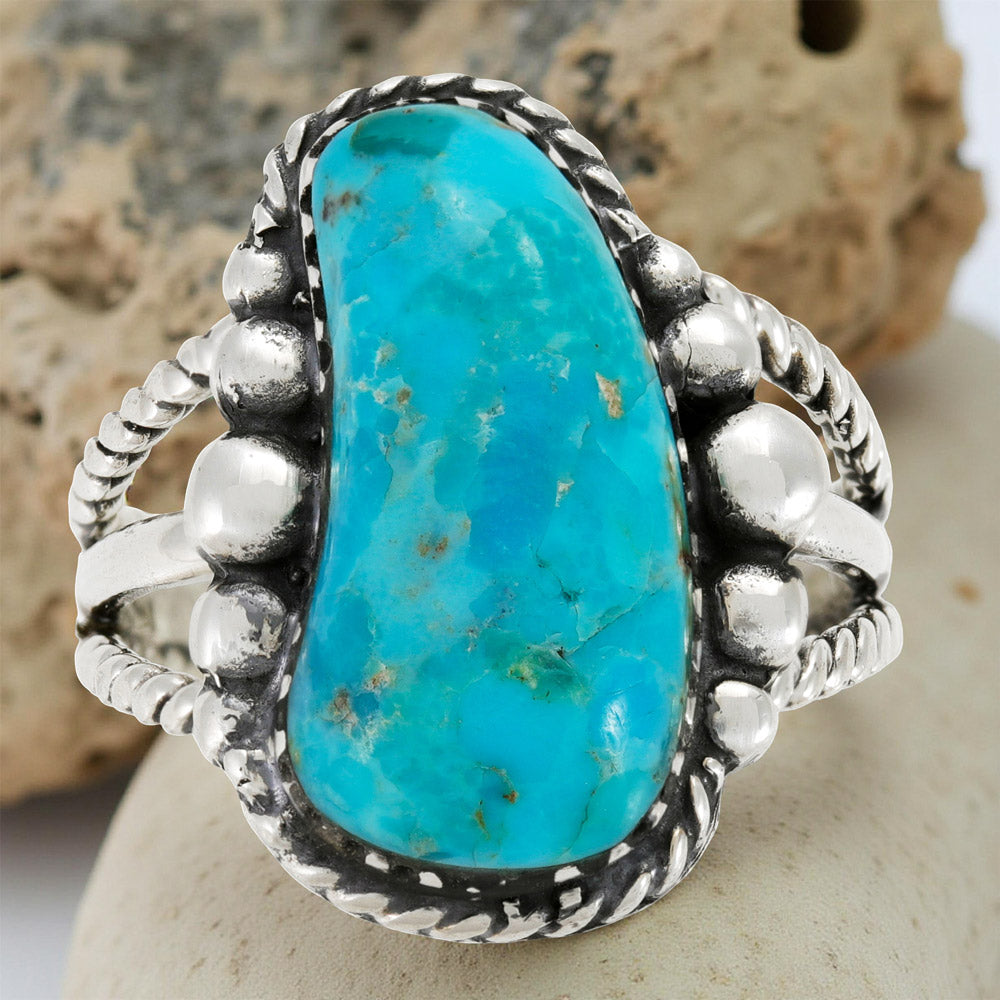 Turquoise Ring Sterling Silver R2678-C75