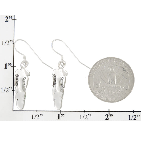 Sterling Silver Feather Earrings Multi Gemstones E1016-C51 Southwestern jewelry by Turquoise Network. Available in Turquoise and other amazing gemstones.