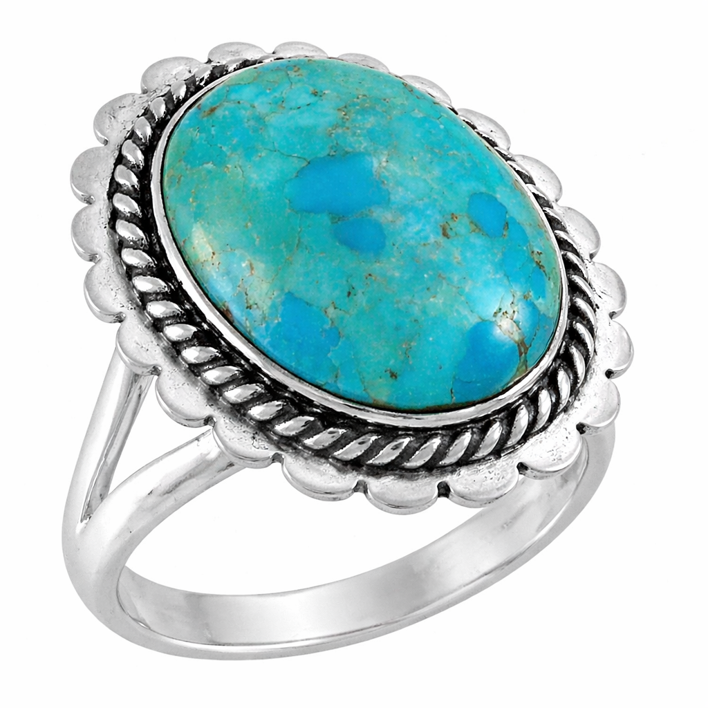 Turquoise Ring Sterling Silver R2524-C75