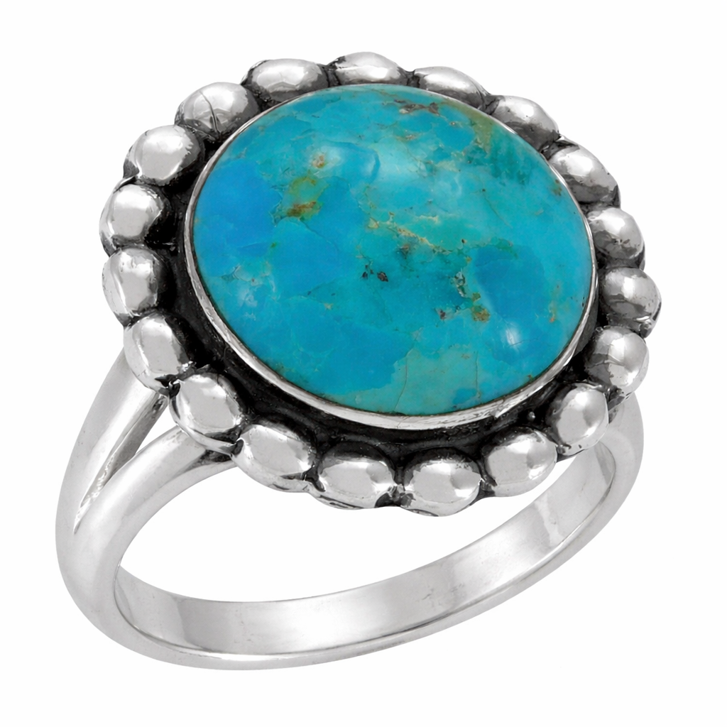 Turquoise Ring Sterling Silver R2676-C75