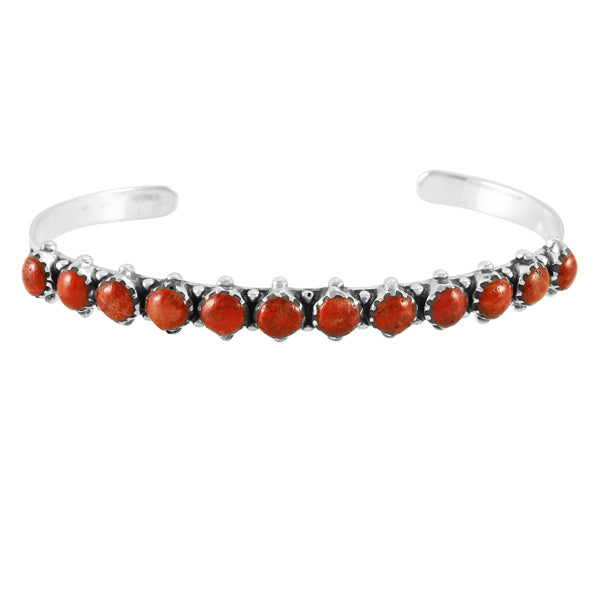 Coral Bracelet Sterling Silver B5426-C74